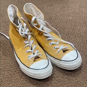 Converse Yellow High-Top Sneakers